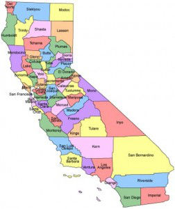 kalifornien karte